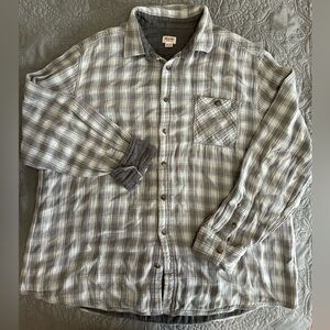 Plaid Button-Up Shirt